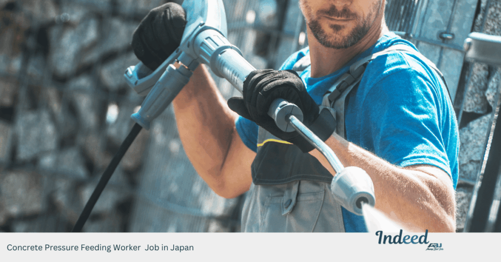 Concrete Pressure Feeding Worker Job in Japan